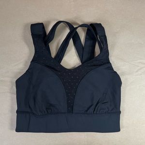 Lululemon sports bra black polka dot size 4